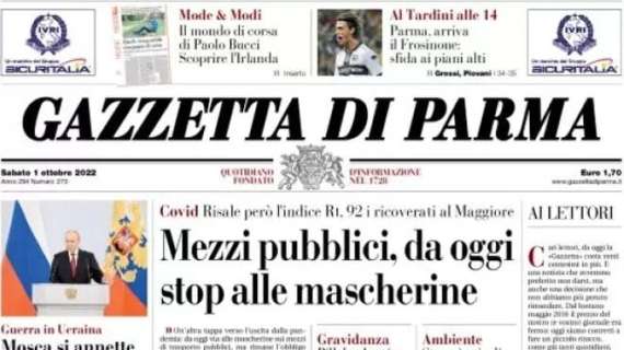 Gazzetta di Parma: "Arriva il Frosinone: sfida ai piani alti"