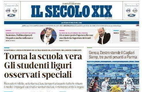 Il Secolo XIX: "Genoa, Destro stende il Cagliari. Samp tre punti pesanti"