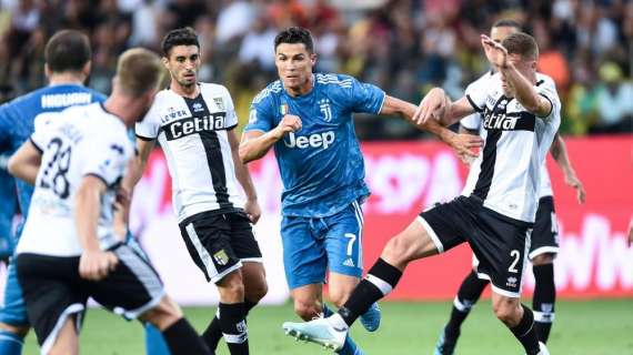 Parma-Juventus, sfida tra le due formazioni più "anziane" del primo turno