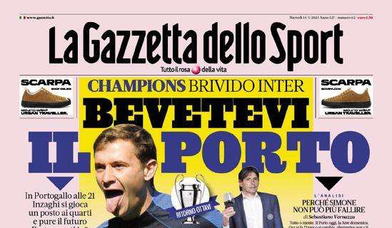 La prima pagina de La Gazzetta dello Sport sull'Inter in Champions: "Bevetevi il Porto"