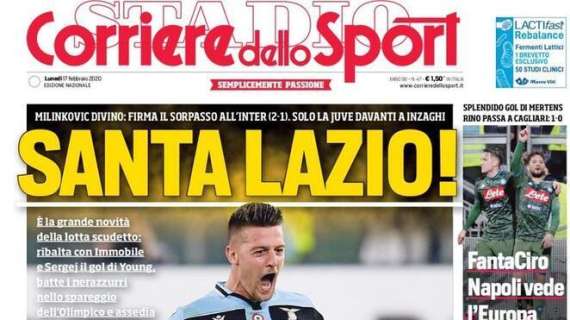 Corriere dello Sport: "Santa Lazio!"