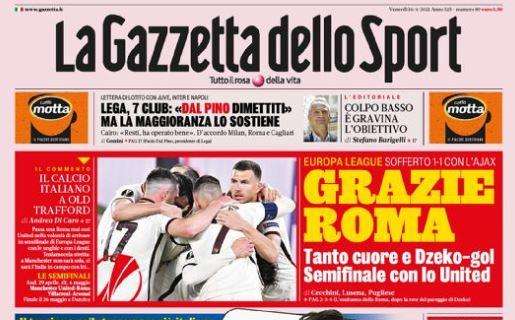 La Gazzetta dello Sport: "Grazie Roma" e "Florenzi jolly per Conte"