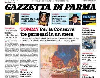 Gazzetta di Parma: "E' caccia alla punta ma non serve fretta"