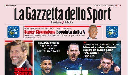 La Gazzetta dello Sport: "W le Italie". E il Parma continua a seguire Barrow