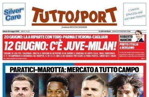 Le aperture di Tuttosport: "Volete Pjanic? Dateci Ansu Fati" e "Inter: Icardi al PSG, Tonali sì"