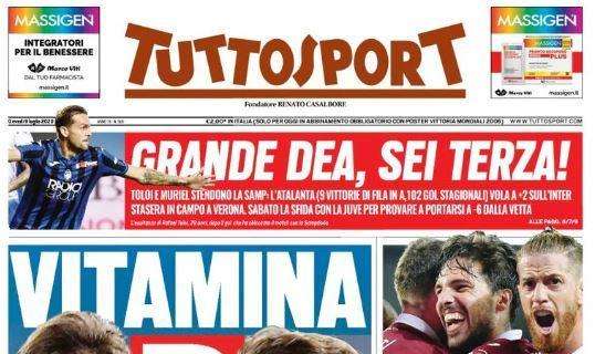 Tuttosport su Juve e granata: "Vitamina D" e "Toro, il cuore in gol!"
