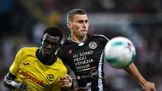 Serie A, finisce 1-1 tra Udinese ed Hellas Verona. Ora in campo l'Inter