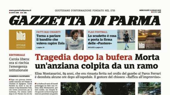 Gazzetta di Parma: "Torna a parlare il bandito che voleva rapire Zola"