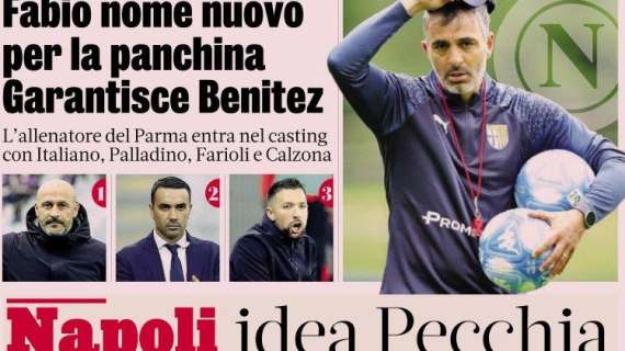 Gazzetta dello Sport: "Napoli, idea Pecchia. Fabio nome nuovo per la panchina"