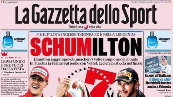 L'apertura de La Gazzetta dello Sport: "Felicitalia"