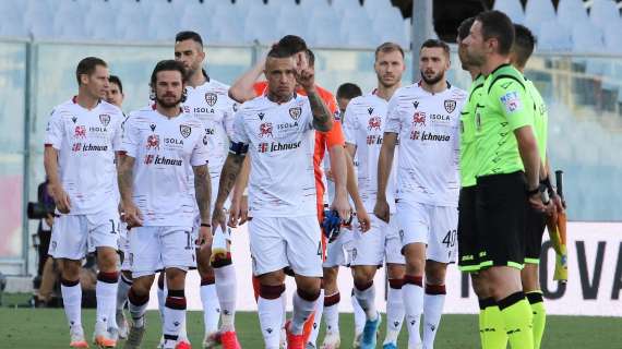 Cagliari, squadra in ritiro in vista della sfida contro il Torino 