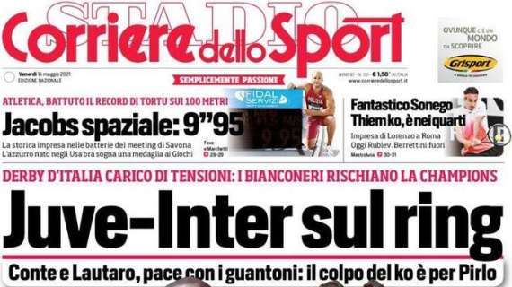 L'apertura del Corriere dello Sport: "Juve-Inter sul ring"