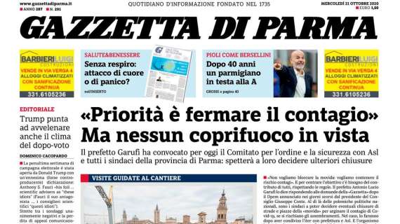 Gazzetta di Parma: "Dopo 40 anni un parmigiano in testa alla Serie A"