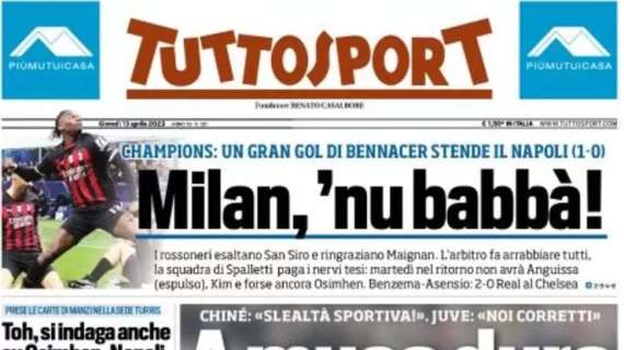L'apertura di Tuttosport: "A muso duro, ma trattano". Juve, ipotesi patteggiamento concreta