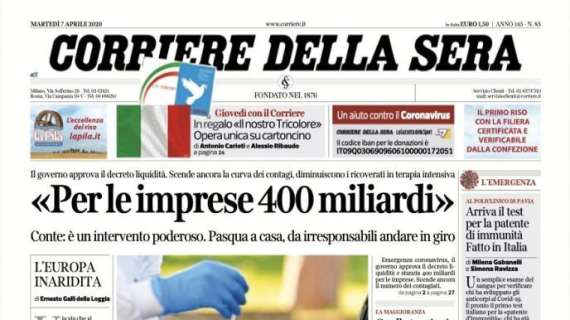 Corriere della Sera: "La paura delle cause legali dietro la ripartenza forzata"