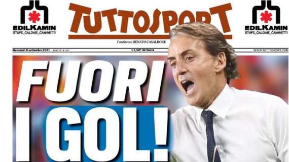 Stasera Italia-Lituania, l'apertura di Tuttosport: "Fuori i gol!"