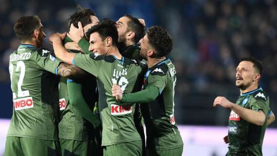 Serie A, il Napoli torna in zona Europa per una notte: espugnato il Rigamonti