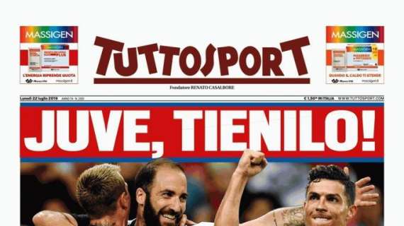 L'apertura di Tuttosport su Higuain: "Juve, tienilo!"