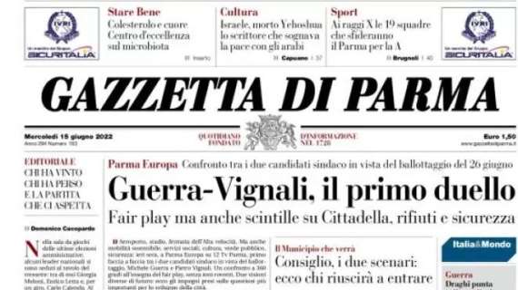 L'apertura della Gazzetta di Parma: "Ai raggi X le 19 squadre che sfideranno il Parma per la A"