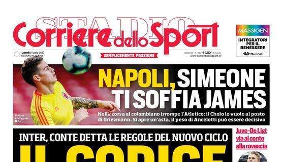 Corriere dello Sport in prima pagina: "Il codice Antonio"
