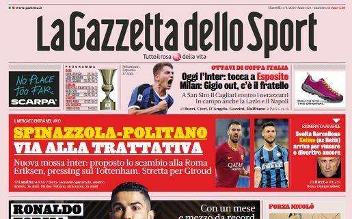 La Gazzetta dello Sport: Parma: Cornelius e Iacoponi. Lecce, ora scatta l'allarme"
