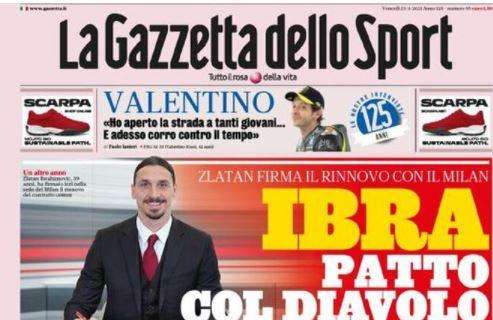 Le aperture de La Gazzetta dello Sport: "Ibra patto col Diavolo" e "Lo United tenta CR7"
