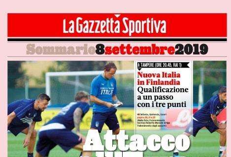L'apertura de La Gazzetta dello Sport: "Attacco all'Euro"