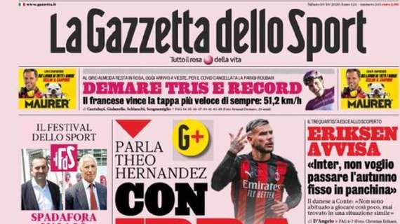 La Gazzetta dello Sport: "Occhi su Brunetta: sorpresa in arrivo?"