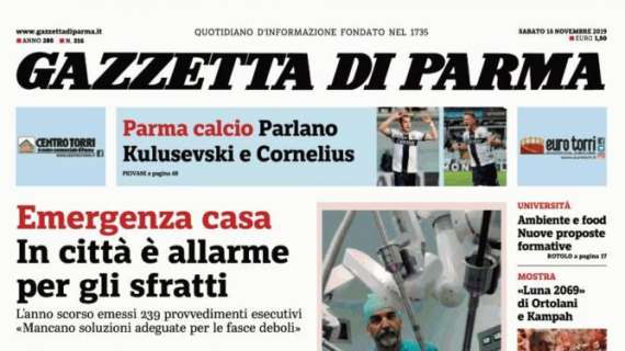 Gazzetta di Parma: "Kulusevski: 'Resto sino a giugno'"