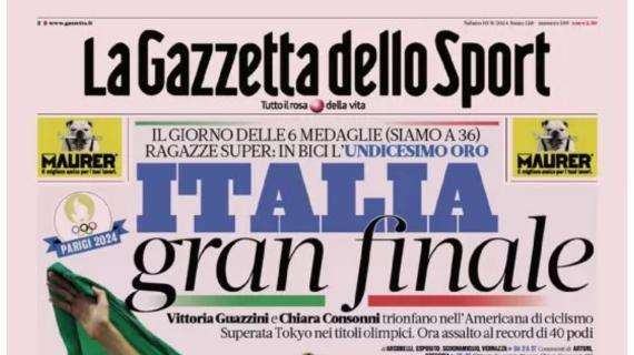 La Gazzetta dello Sport titola: “Juve, Nico dice sì. Milan, sbarca Emerson”