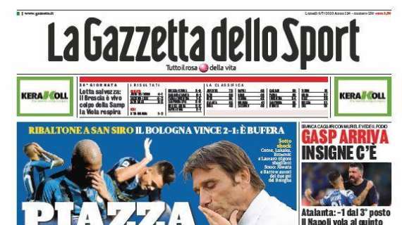 Corriere dello Sport sull'Inter: "Conte in croce"