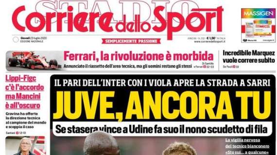 Corriere dello Sport sullo Scudetto: "Juve, ancora tu"