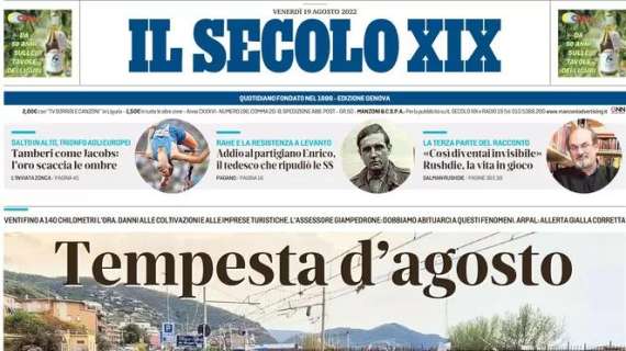 Il Secolo XIX: "Villar si confessa". Intervista allo spagnolo: "La Samp era nel mio destino"
