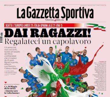 La Gazzetta dello Sport sull'U21: "Regalateci un sogno"