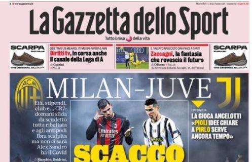 La Gazzetta dello Sport su Milan-Juventus: "Scacco alla regina"