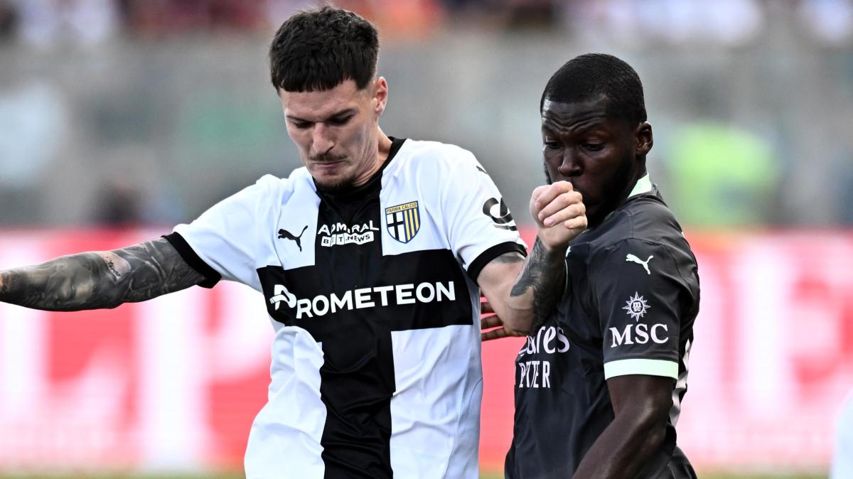 L’ultimo Parma-Milan: 2-1 per i crociati, con un Man in grande spolvero e la rete decisiva di Cancellieri