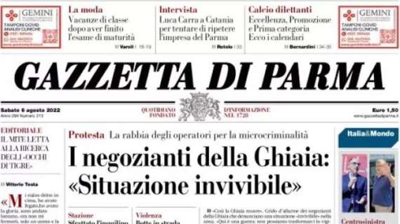 L'apertura della Gazzetta di Parma: "Luca Carra a Catania per tentare di ripetere l'impresa del Parma"