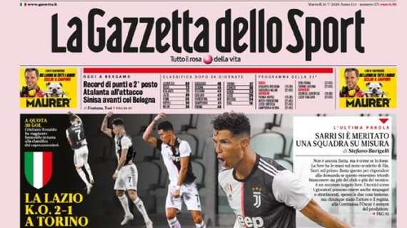 La Gazzetta dello Sport sulla Juventus: "CR9"