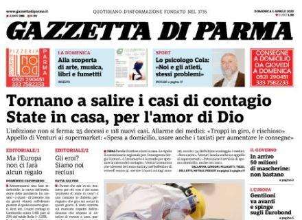 Gazzetta di Parma: "State in casa, per l'amor di Dio"