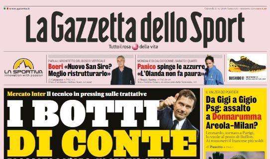 La Gazzetta dello Sport: "Inter, i botti di Conte"