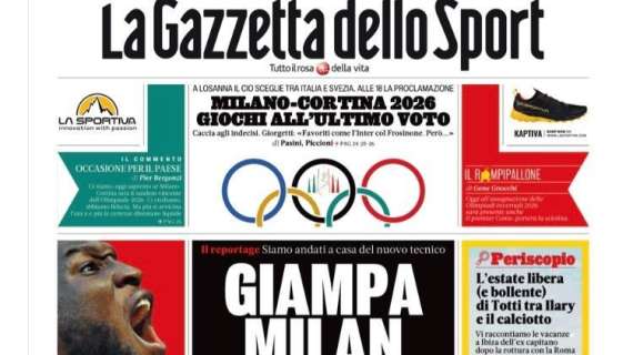 Gazzetta dello Sport: "Giampa Milan, rock & gol"