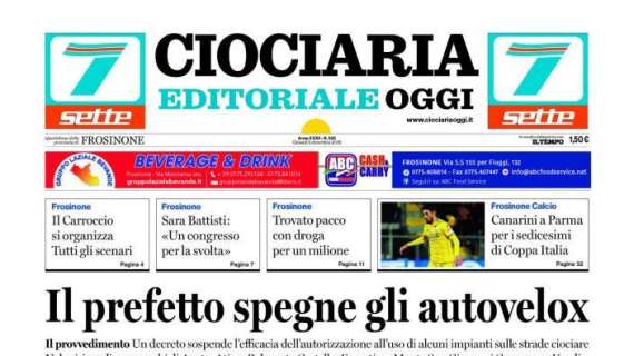 Ciociaria Oggi: "Canarini a Parma per la Coppa Italia"