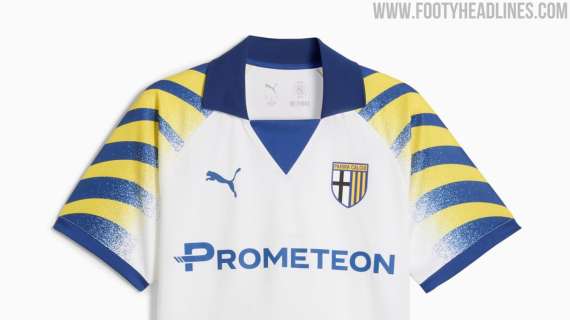 Leakata la terza maglia del Parma! Base bianca e maniche gialloblu, come negli anni '90