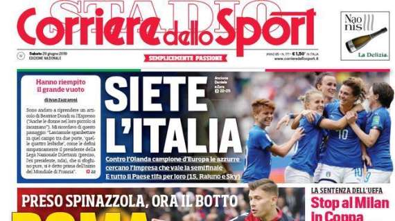 Corriere dello Sport sulla Fiorentina: "Montella chiama De Rossi" 