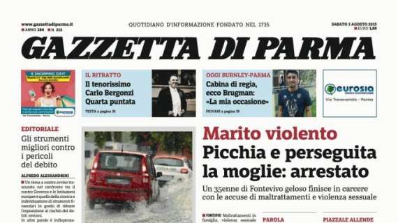 Gazzetta di Parma: "Cabina di regia, ecco Brugman"