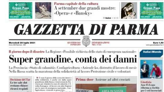 Gazzetta di Parma: "In campo contro il Covid. Vaccinato anche Buffon"