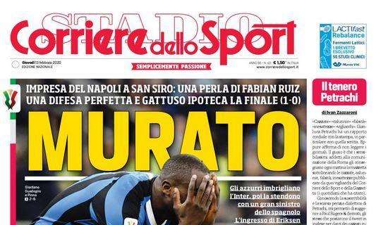 Corriere dello Sport su Lukaku: "Murato!"