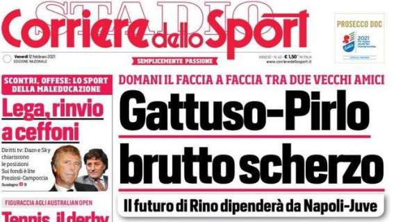 Corriere dello Sport: "Gattuso-Pirlo, brutto scherzo"