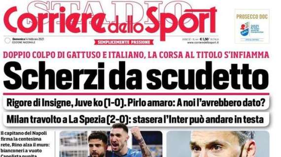 L'apertura del Corriere dello Sport: "Scherzi da scudetto"