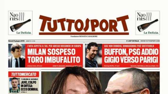 Tuttosport apre sulla Juventus: "Pirlo con Sarri"